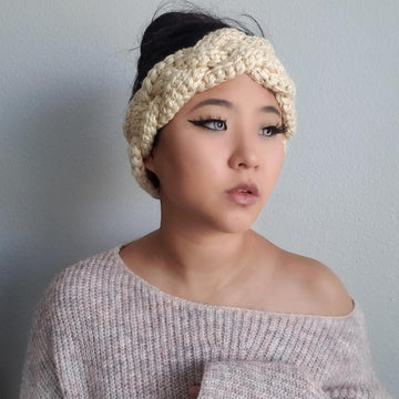 Braided Tunisian Ear Warmer