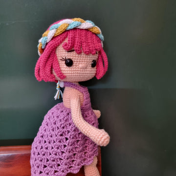 Crochet doll pattern, Jolie doll, amigurumi doll pattern