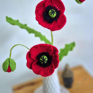 Poppy flower bouquet
