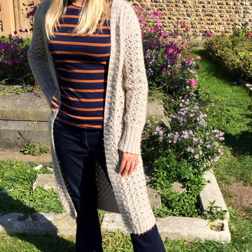 Zigzag Eyelet Cardigan