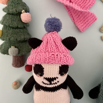 Pascual the panda bear in a vest Crochet Pattern - Amigurumi