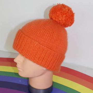 Toddler & Child Simple Aran Bobble Beanie Hat