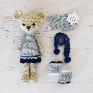 Samantha Snowflake Bear Doll