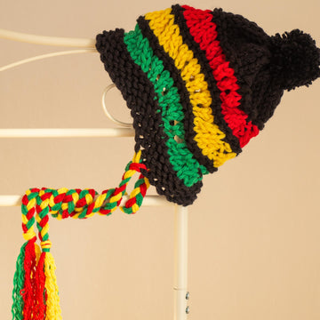 Reggae Pompom Hat