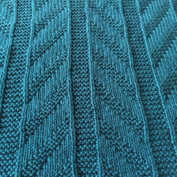 Zig Zag Split Blanket, Knitting Pattern