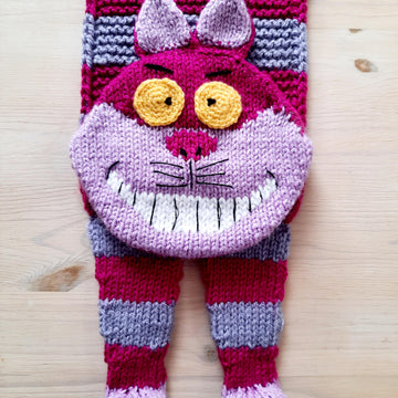 Grinning Cheshire Cat scarf
