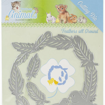 Find It Trading Jeanine's Art Die - Feathers All Around, Young Animals
