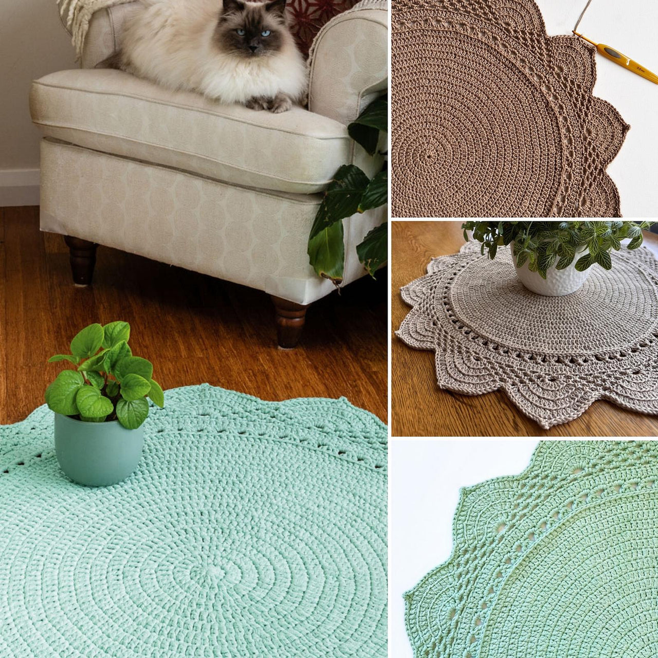 Aster Crochet Rug and Doily Pattern