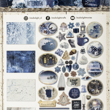 Studio Light Paper Elements Set - #656 Snowy Afternoon