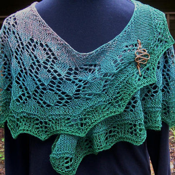 Summer in the Vineyard shawl