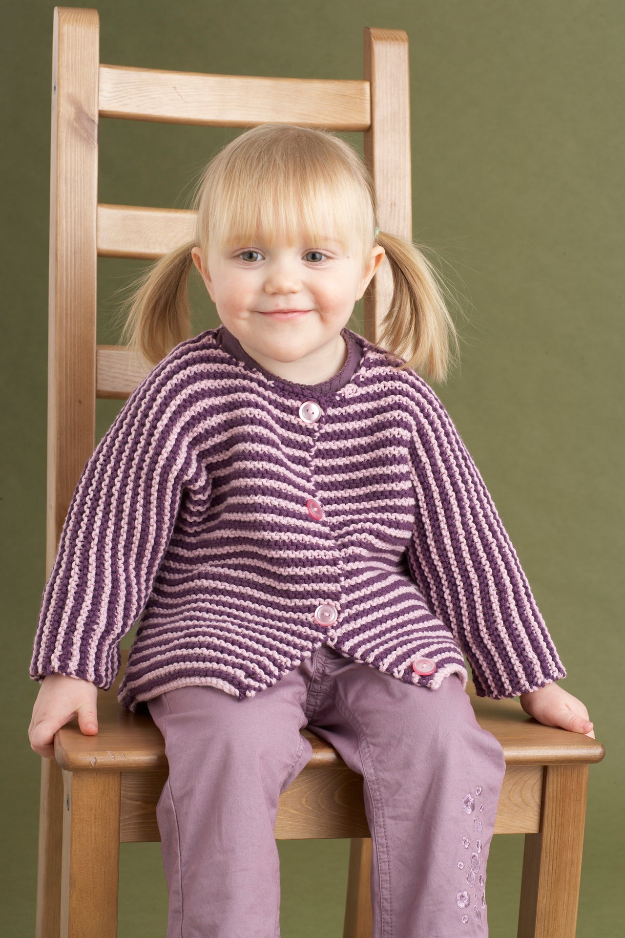 Cheerful Baby Cardigan in Lion Brand Cotton-Ease - 70624AD