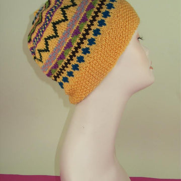 Simple Fairisle Slouch Hat