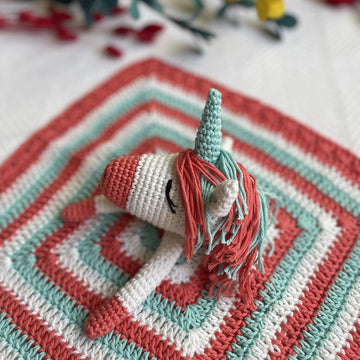 Unicorn Lovey Security Blanket