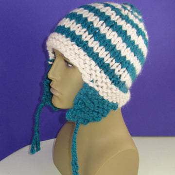 Super Chunky Stripe Trapper Hat