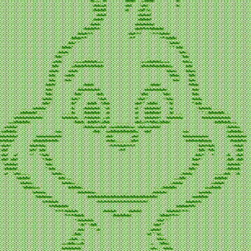 Happy Grinch blanket Knitting Pattern Knit-Purl only