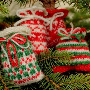 27 Knitted Christmas Santa Sacks