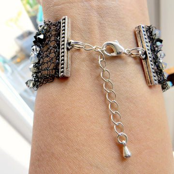 Crystal & Wire Bracelet