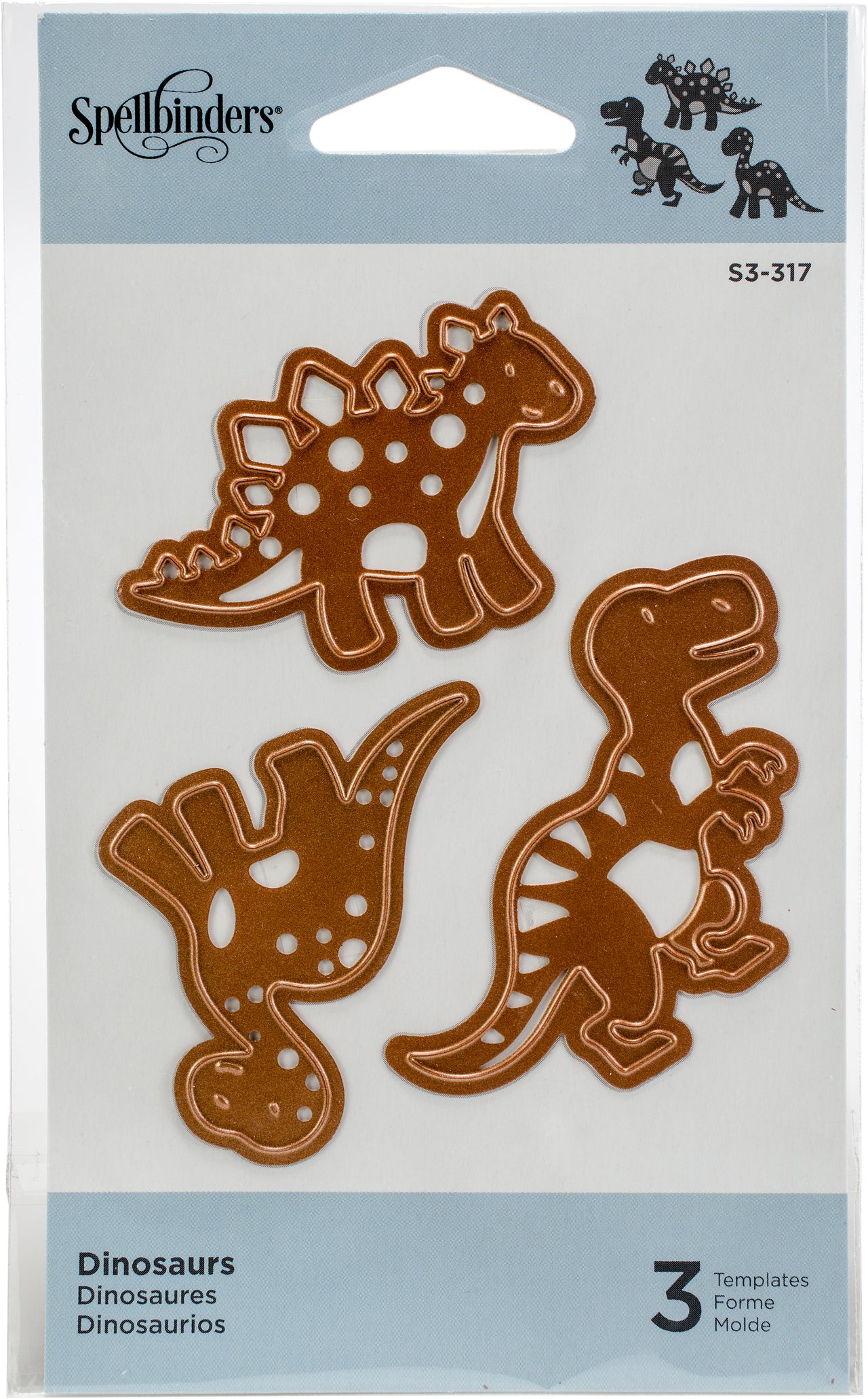 Spellbinders Shapeabilities Die D-Lites - Dinosaurs