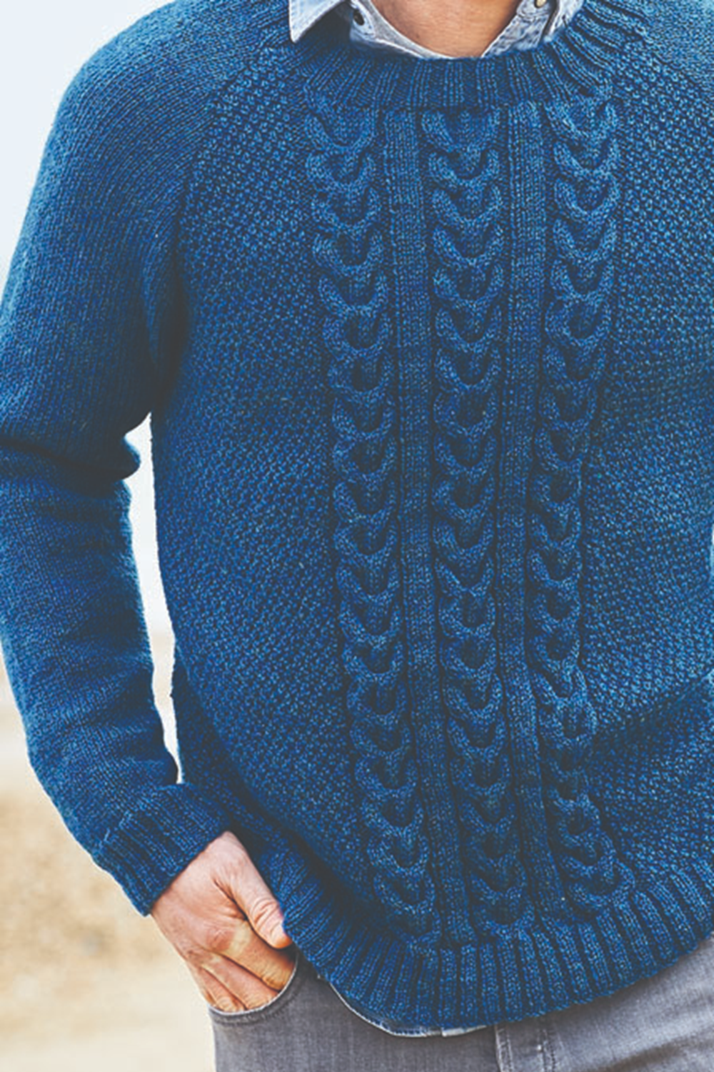 Men`s Jumper in Stylecraft Highland Heathers DK - 9867 - Leaflet