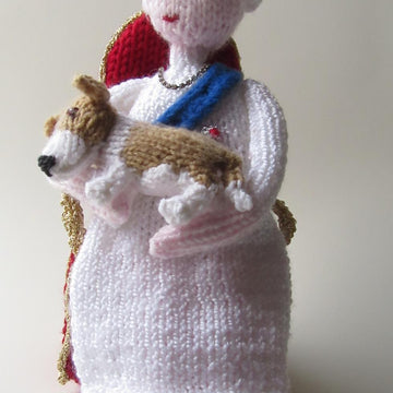 Our Queen Elizabeth Doll Throne & Corgi Susan