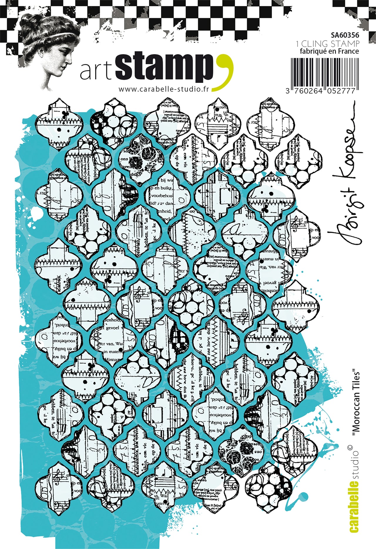 Carabelle Studio Cling Stamp A6 By Birgit Koopsen - Moroccan Tiles