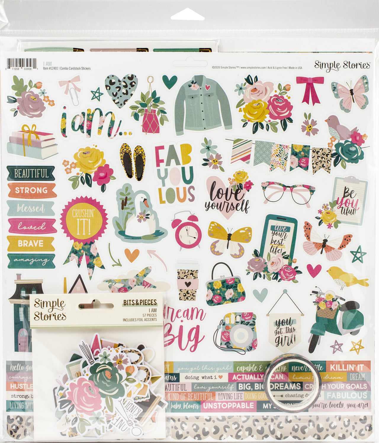 Simple Stories Collector's Essential Kit 12"X12" - I Am