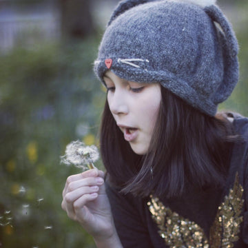 Gray Rabbit Beret