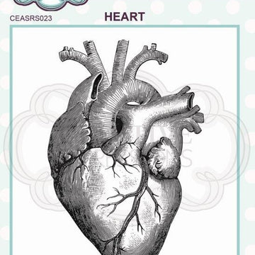Creative Expressions Rubber Stamp By Andy Skinner - Heart