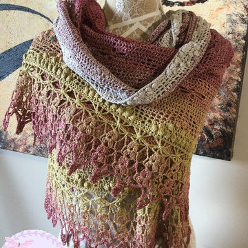 Lost in the Dragonfly Labyrinth Shawl