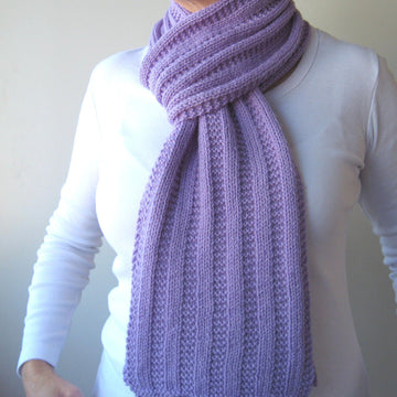 Garter Ribbed Scarf