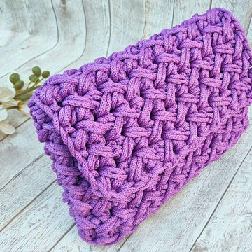 Origami One-Piece Textured Crochet Bag