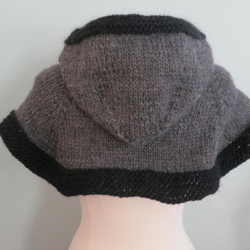 Hooded Cropped Poncho
