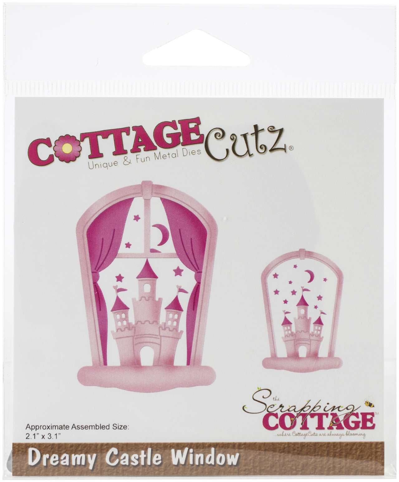 CottageCutz Dies - Dreamy Castle Window 2.1"X3.1"