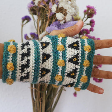 Seed Fingerless Mittens