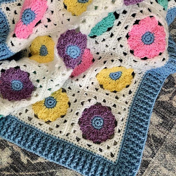 Pastel Posies Baby Blanket