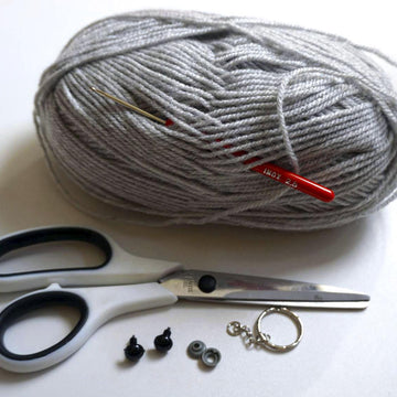 Crochet pattern elephant keychain!