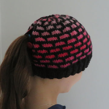 Ombre Bricks Ponytail Hat