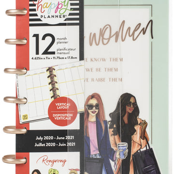 Happy Planner X Rongrong 12-Month Dated Mini Planner - Kind Women, July 2020-June
