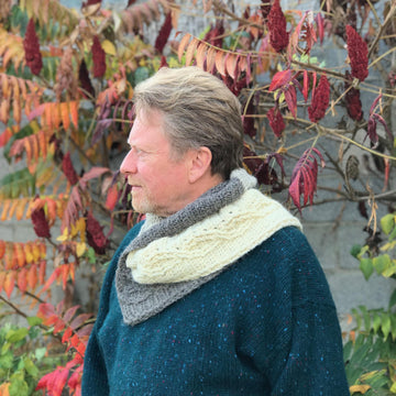 Marl Cabled Scarf