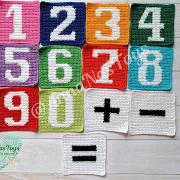 Numbers (0 till 9) and sing (+,-,=)