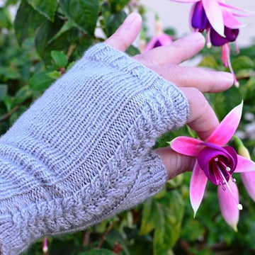 Cables Fingerless Mitts