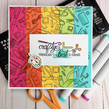 Hero Arts Clear Stamps 4"X6" - Crafty Messages