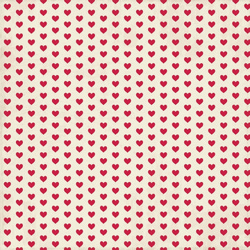 Authentique Paper Love Notes Double-Sided Cardstock 12"X12" 18/Pkg - #4 Red Hearts On Antique White