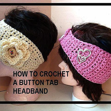 300, BUTTON TAB HEADBAND, make it any size