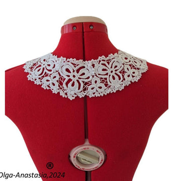 Easy detachable collar crochet 2