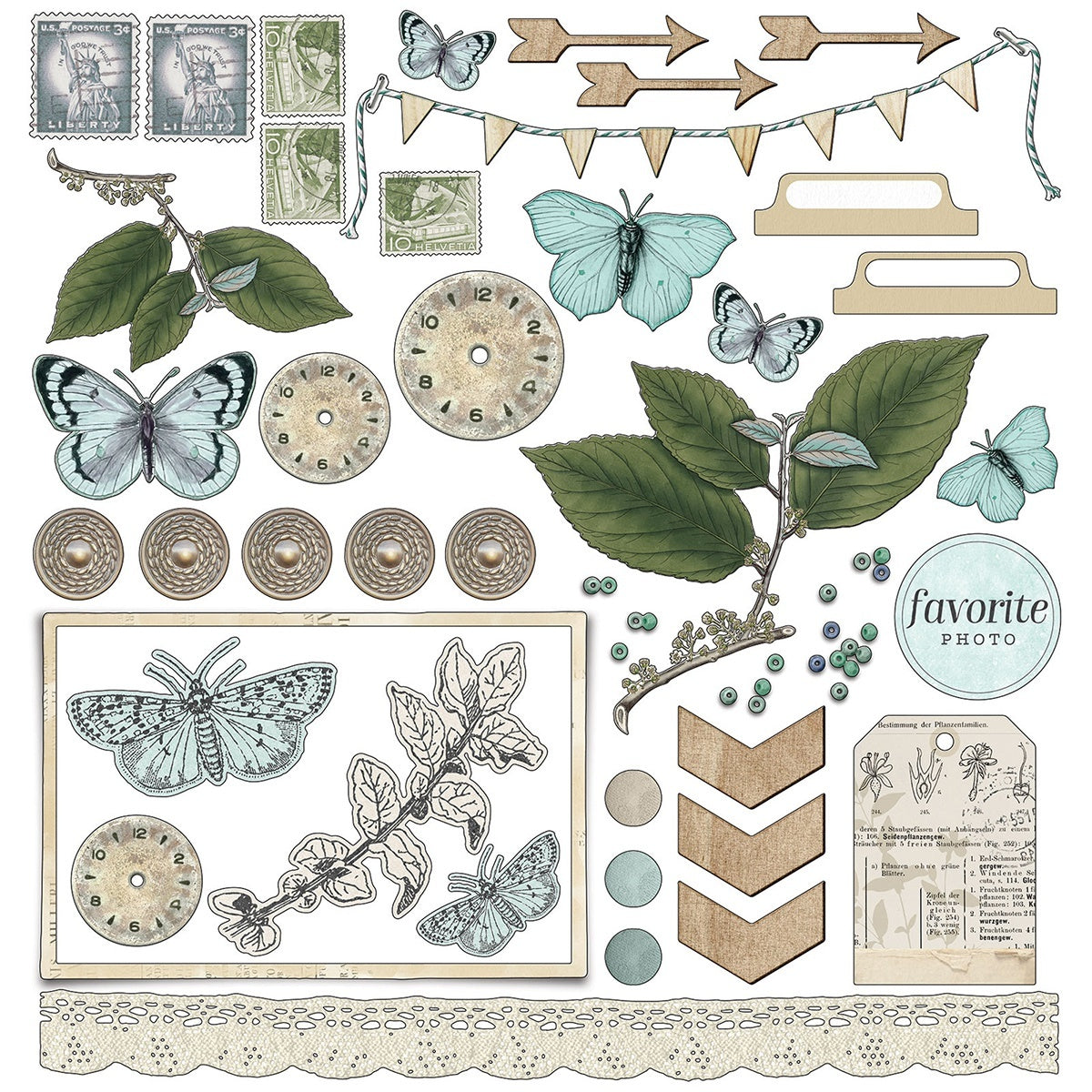 49 And Market Collection Pack 12"X12" - Vintage Artistry Sky