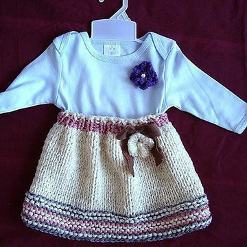 687 GIRLS KNIT DRESS OR SKIRT PATTERN
