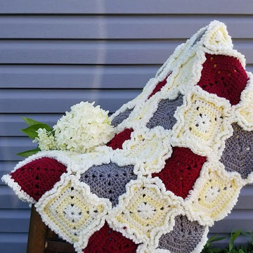 Rag Quilt Style Baby Blanket