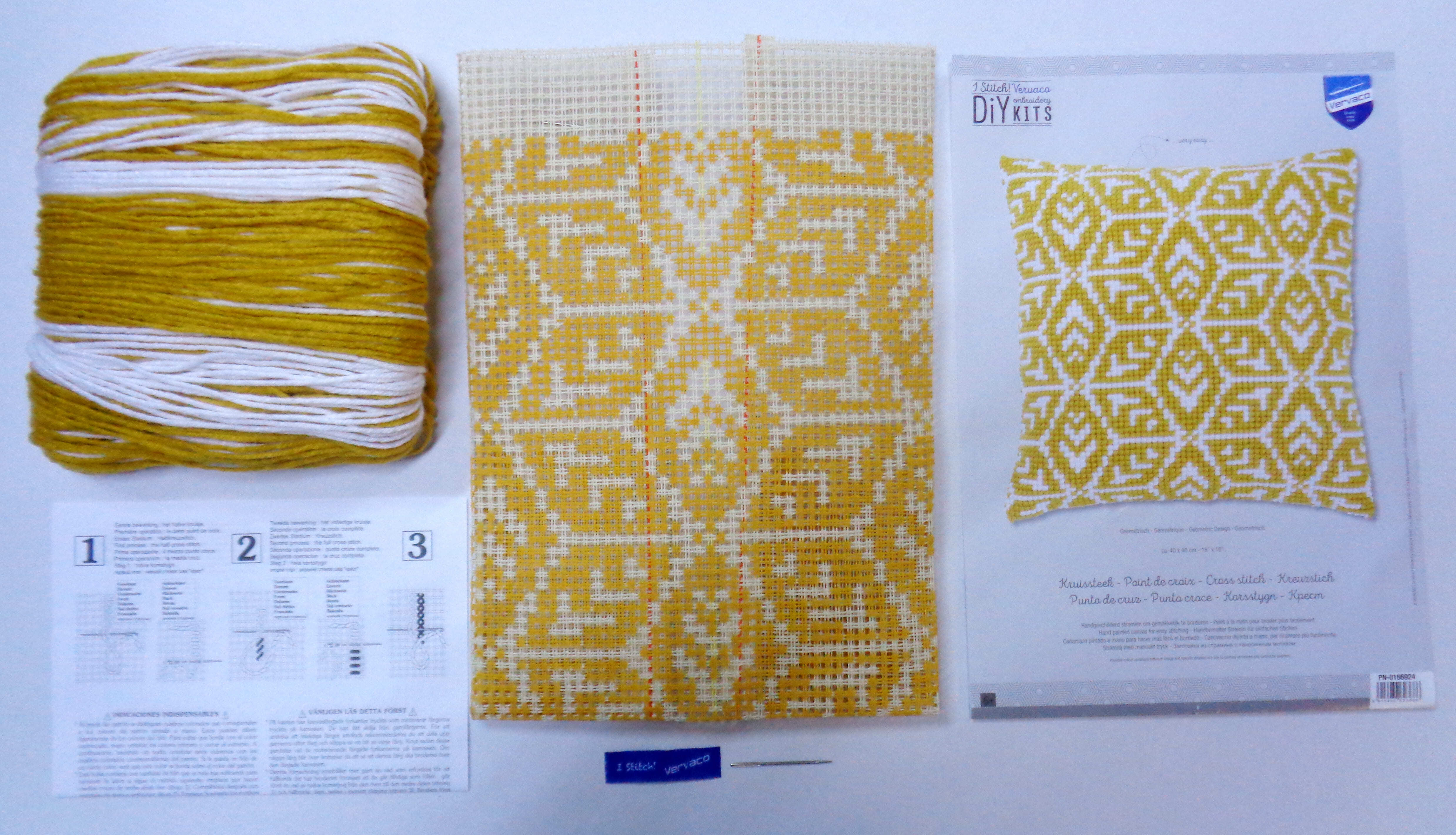 Vervaco Cross Stitch Cushion Kit Geometric Design Cross Stitch Kit
