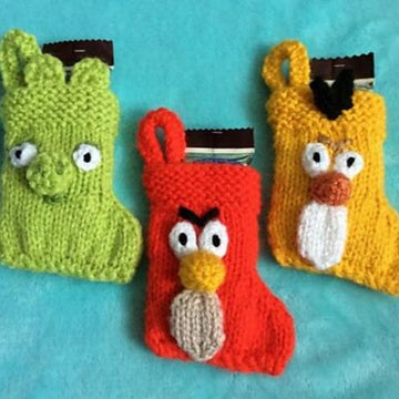 Angry Bird Faces Stockings